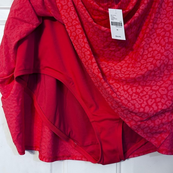 Lane Bryant coral animal print swim skirt, size 32 - Picture 6 of 7